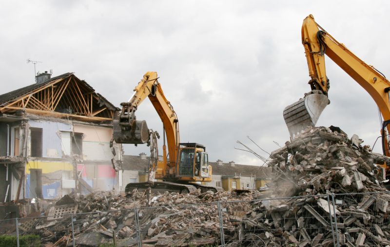 Demolition with Heavy Equipment